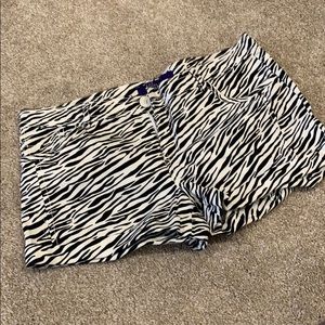 Miley zebra shorts